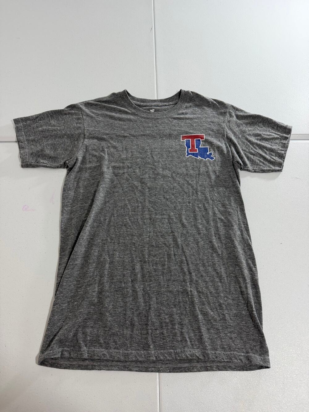 Louisiana Tech Bulldogs Fanatics Tri-Blend T-Shirt Gray Mens Medium LA Tech NCAA